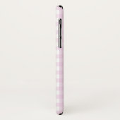 Pastel Pink Gingham Personalisiert Phone Case (Hinten/Links)