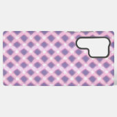 Pastel Pink Gingham Phone Case Samsung Galaxy Hülle (Rückseite (Horizontal))