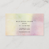 Pastel Pink Gold Grungy Dandelion Confetti Vip Visitenkarte (Rückseite)