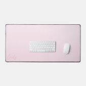 Pastel Pink Gradient Calligraphy Personalized Schreibtischunterlage (Tastatur & Maus)