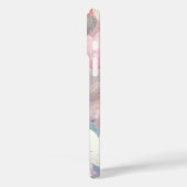 PASTEL PINK GRAU WHITE VALENTINE LIEBE HERZEN Case-Mate iPhone HÜLLE (Rückseite / Links)