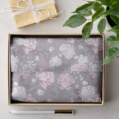 PASTEL PINK & GRAY BABY MÄDCHEN BLUME SEIDENPAPIER (Geschenk)