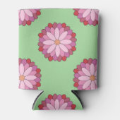 Pastel Pink Green Asian Medallion Floral Dosenkühler (Vorderseite)