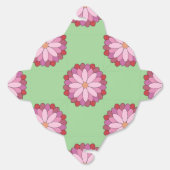 Pastel Pink Green Asian Medallion Floral Geschenkschachtel (Ungeklappt)