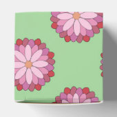 Pastel Pink Green Asian Medallion Floral Geschenkschachtel (Oben)