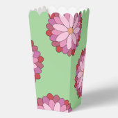 Pastel Pink Green Asian Medallion Floral Geschenkschachtel (Rückseite)