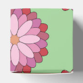 Pastel Pink Green Asian Medallion Floral Geschenkschachtel (Oben)