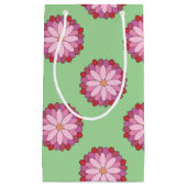 Pastel Pink Green Asian Medallion Floral Kleine Geschenktüte (Vorderseite)