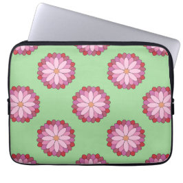 Pastel Pink Green Asian Medallion Floral Laptopschutzhülle
