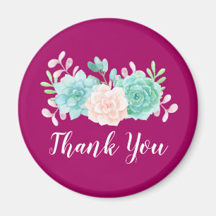 Pastel Pink & Green Floral Bouquet auf der Magenta Magnet