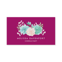 Pastel Pink & Green Floral Bouquet auf der Magenta