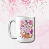 Pastel Pink Halloween Ghost Kaffeetasse