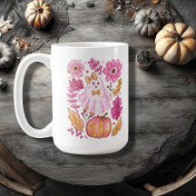 Pastel Pink Halloween Ghost