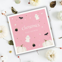 Pastel Pink Halloween Kinderdusche