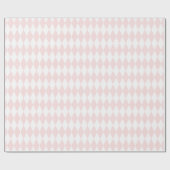 Pastel Pink Harlequin Muster Geschenkpapier (Flach)