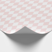 Pastel Pink Harlequin Muster Geschenkpapier (Ecke)