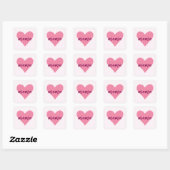 Pastel Pink Heart Mama Sticker (Blatt)