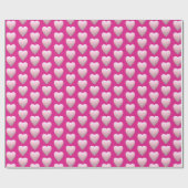 Pastel Pink Hearts Liebe Geschenkpapier (Flach)