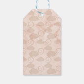 Pastel Pink Heißluftballon Girl Babydusche Geschenkanhänger (Rückseite)