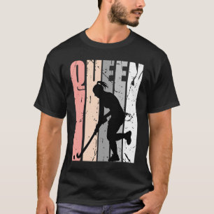 Pastel Pink Hockey Königin Birthday Themed Princes T-Shirt