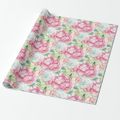 Pastel Pink Hydrangea Botanische Decoupage Craft o Geschenkpapier (Ungerollt)