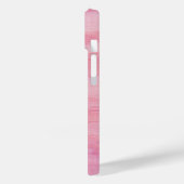 Pastel Pink Korallenwaldeffekt Mit Monogramm Case-Mate iPhone Hülle (Rückseite / Links)