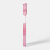 Pastel Pink Korallenwaldeffekt Mit Monogramm iPhone Hülle (Rechte Seite)