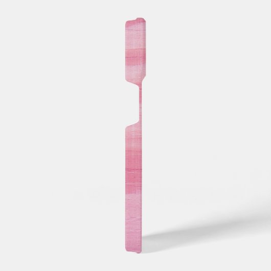 Pastel Pink Korallenwaldeffekt Mit Monogramm iPhone Hülle (Rechte Seite)