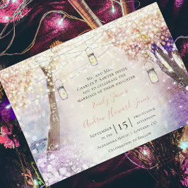 Pastel Pink Lila Blue Green Mairy Tale Hochzeit Magneteinladung