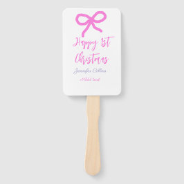 Pastel pink lila glücklich 1. Weihnachtsbogenname  Fächer