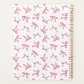 Pastel Pink & Lilac Bow Coquette Planner Planer (Rückseite)