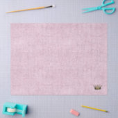 Pastel Pink Linen Royal Crown Princess Chic Fun Seidenpapier (Basteln)