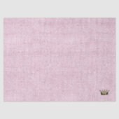 Pastel Pink Linen Royal Crown Princess Chic Fun Seidenpapier (Vorderseite)