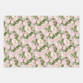 Pastel Pink Magnolia Rose Geschenkpapier Set (Vorderseite 2)