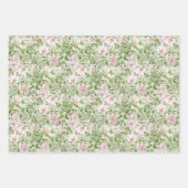 Pastel Pink Magnolia Rose Geschenkpapier Set (Vorderseite)