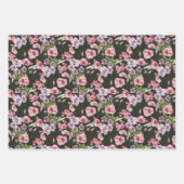 Pastel Pink Magnolia Rose Geschenkpapier Set (Vorderseite 3)