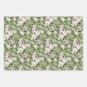 Pastel Pink Magnolia Rose Geschenkpapier Set (Vorderseite)