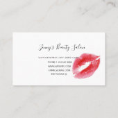 Pastel Pink Makeup artist Business Card Visitenkarte (Rückseite)