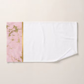 PASTEL PINK MARBLE GOLD BADEZIMMER TOWEL SET (Handtuch)