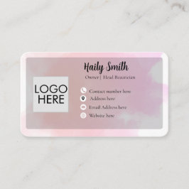 Pastel Pink & Mauve Gradient Modern Business card Visitenkarte