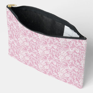 PASTEL PINK MIT INTRIZIERTER WEISSER FLÄCHE AUSSEH ZUBEHÖRTASCHE