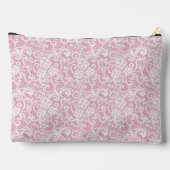 PASTEL PINK MIT INTRIZIERTER WEISSER FLÄCHE AUSSEH ZUBEHÖRTASCHE (Rückseite)