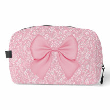 PASTEL PINK MIT WEISSEN BLÄTTER & PINK BOW