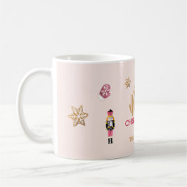 Pastel Pink Modernes Weihnachtsmuster Kaffeetasse