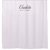 Pastel Pink Monogram Duschvorhang (Vorderseite)