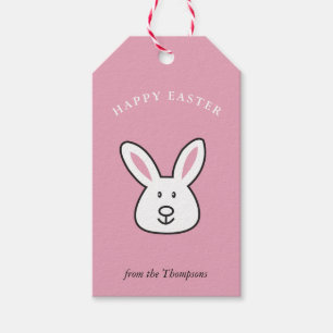 Pastel Pink Niedlich Ostersonnige Illustration Geschenkanhänger