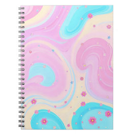 pastel pink notebook notizblock