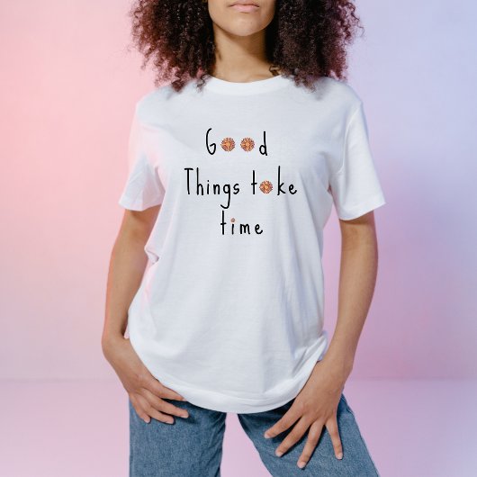 Pastel Pink & Orange Daisy T-Shirt