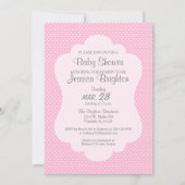 Pastel Pink Owl Babydusche Einladung (Rückseite)