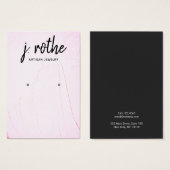 Pastel Pink Paint Earring Juwelier Display (Vorne & Hinten)